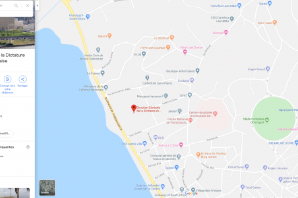 Gabon : quand Google Maps change le nom du palais présidentiel en « Direction générale de la dictature »