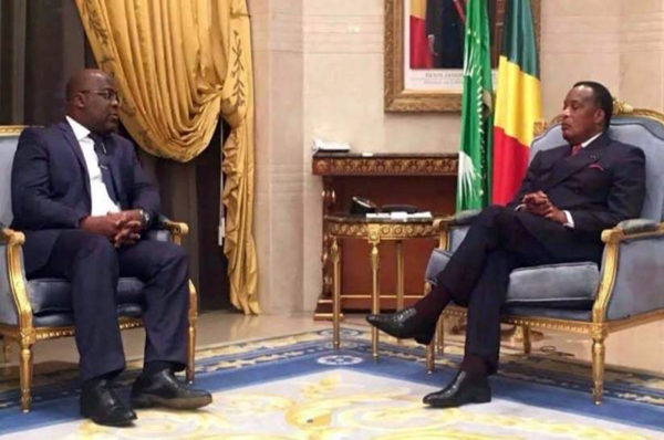 Rencontre entre Félix Tshisekedi et Denis Sassou-Nguesso à Brazzaville