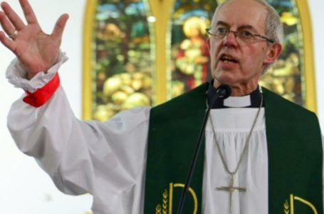L’archevêque de Canterbury, Justin Welby, premier dignitaire de l’église anglicane (ici en 2019) a pris à son tour position et dénoncé ce dimanche de Pâques l’accord migratoire conclu jeudi 14 avril entre le Royaume-Uni et le Rwanda. AFP/Archivos