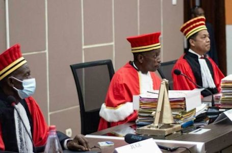 La cour de la CPS à l’ouverture du procès à Bangui, Centrafrique, le 19 avril 2022. © RFI/Carol Valade